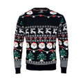Maglione natalizio a LED L/XL Nero - personalizzabile con logo