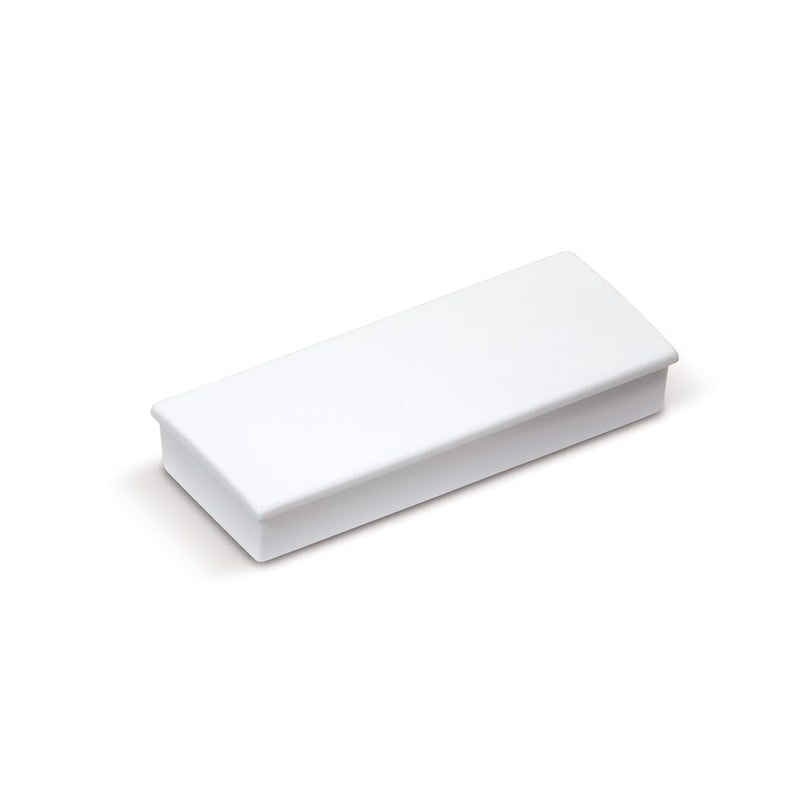 Magnete rettangolare Bianco - personalizzabile con logo