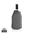 Manicotto termico Vino in rPET AWARE™ grigio - personalizzabile con logo