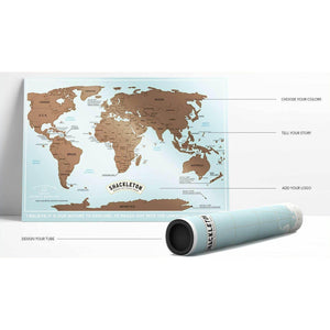 Mappe personalizzate grattabili - personalizzabile con logo