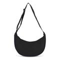 Marsupio Borsa a tracolla a mezza luna in R-PET Nero - personalizzabile con logo