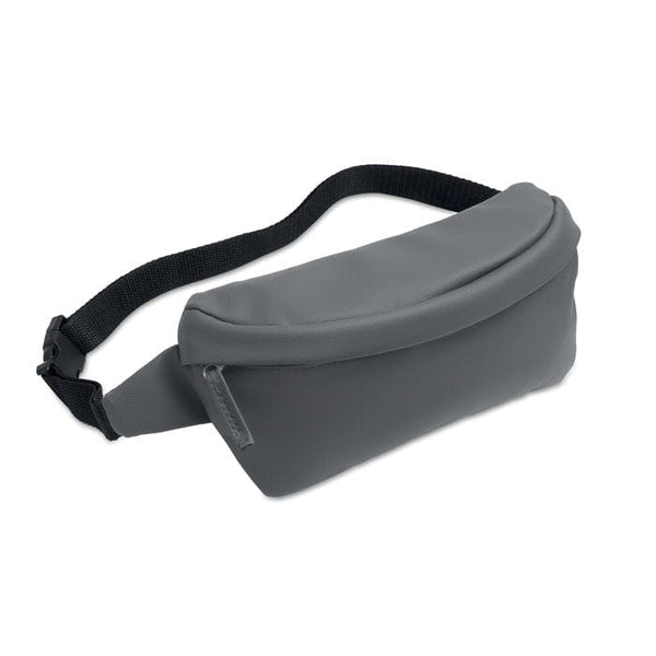 Marsupio in 600D RPET grigio - personalizzabile con logo