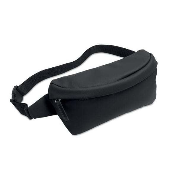 Marsupio in 600D RPET Nero - personalizzabile con logo
