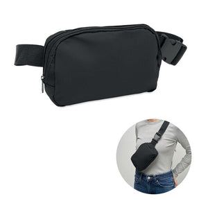 Marsupio in poliestere 210D Nero - personalizzabile con logo