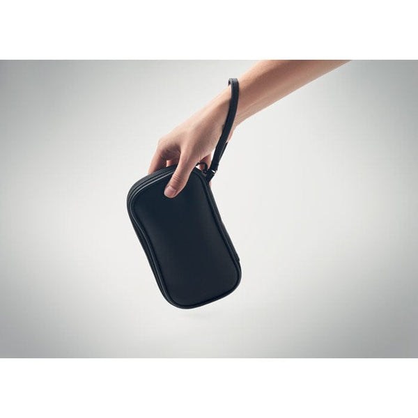Marsupio organizer in RPET Nero - personalizzabile con logo