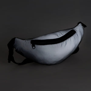Marsupio riflettente Zola Grigio - personalizzabile con logo
