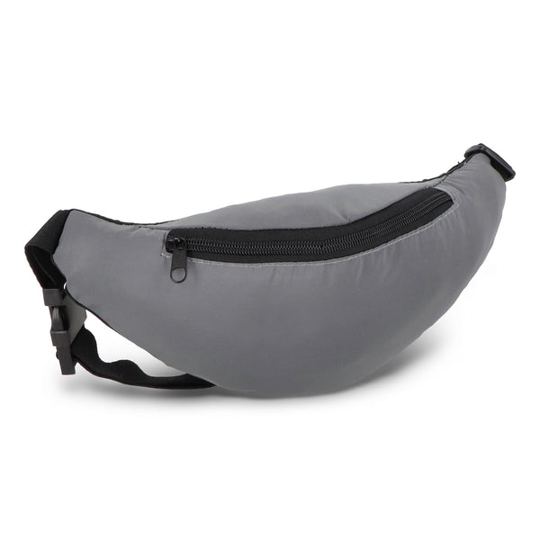 Marsupio riflettente Zola Grigio - personalizzabile con logo