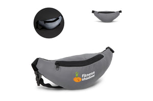 Marsupio riflettente Zola Grigio - personalizzabile con logo