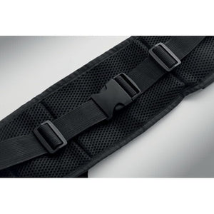 Marsupio sportivo 420D RPET Nero - personalizzabile con logo