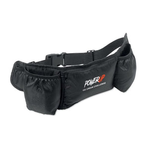 Marsupio sportivo 420D RPET Nero - personalizzabile con logo