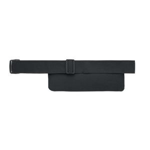Marsupio sportivo 600D RPET Nero - personalizzabile con logo