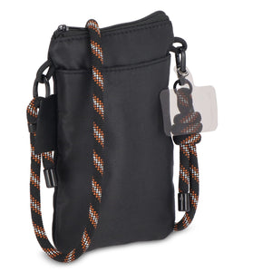 Marsupio tascabile Everyday Essentials con cinturino in paracord Nero - personalizzabile con logo