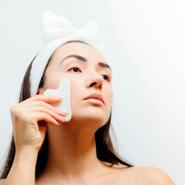Massaggiante Viso Kunkor bianco - personalizzabile con logo