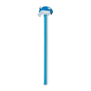 Matita a forma di animale Azzurro - personalizzabile con logo