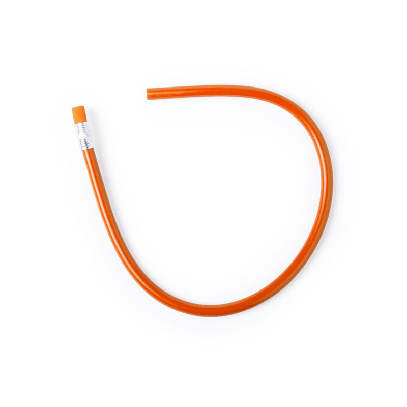 Matita Flexi arancione - personalizzabile con logo