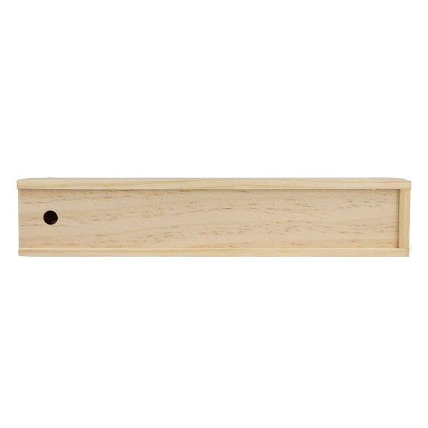Matite colorate in scatola di legno natural - personalizzabile con logo
