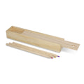 Matite colorate in scatola di legno natural - personalizzabile con logo