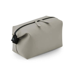 Matte PU Accessory Pouch beige - personalizzabile con logo