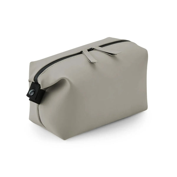 Matte PU Accessory Pouch beige - personalizzabile con logo