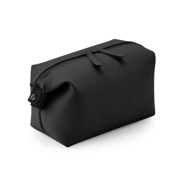 Matte PU Accessory Pouch nero - personalizzabile con logo
