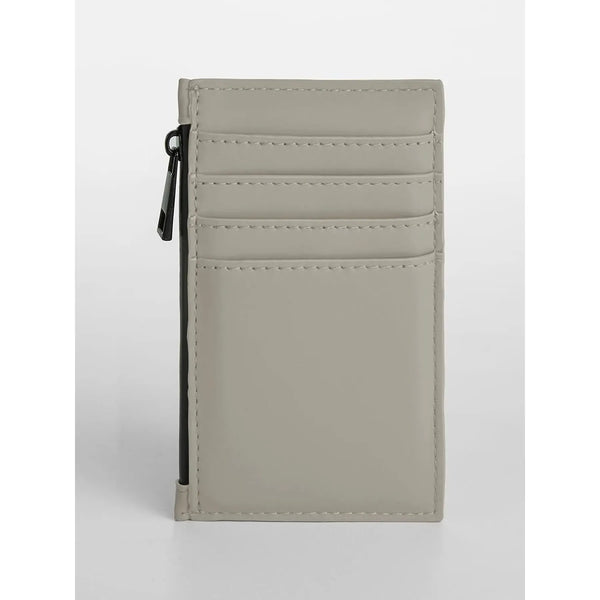 Matte PU Card Holder beige - personalizzabile con logo