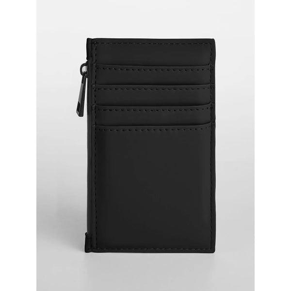 Matte PU Card Holder nero - personalizzabile con logo