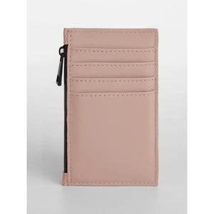 Matte PU Card Holder rosa - personalizzabile con logo