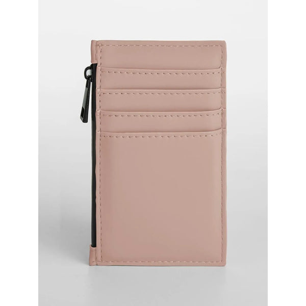 Matte PU Card Holder rosa - personalizzabile con logo