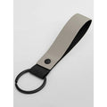 Matte PU Keyring beige - personalizzabile con logo