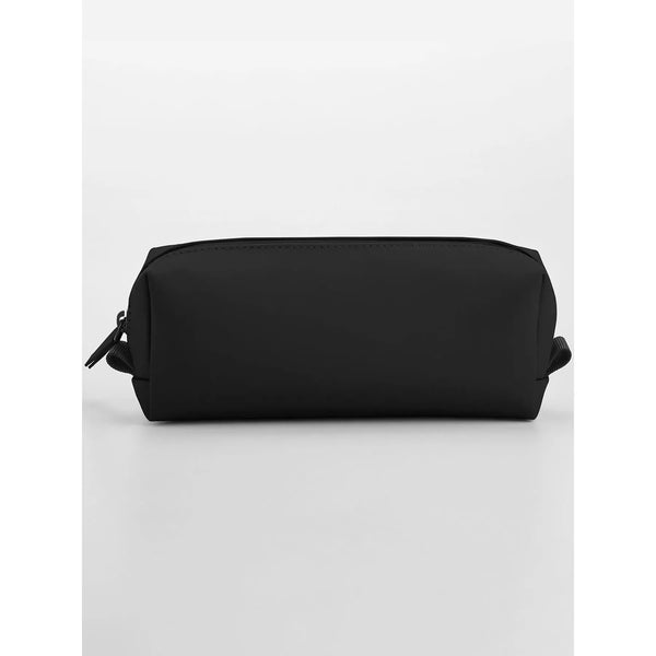 Matte PU Mini Accessory Case nero - personalizzabile con logo
