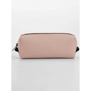 Matte PU Mini Accessory Case rosa - personalizzabile con logo