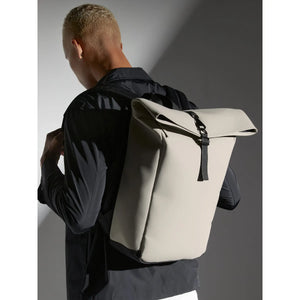 Matte PU Roll-Top Backpack - personalizzabile con logo