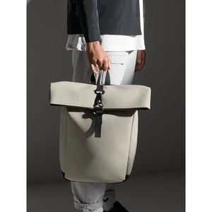 Matte PU Roll-Top Backpack - personalizzabile con logo