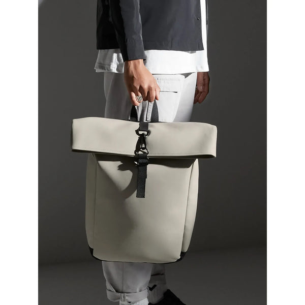 Matte PU Roll-Top Backpack - personalizzabile con logo