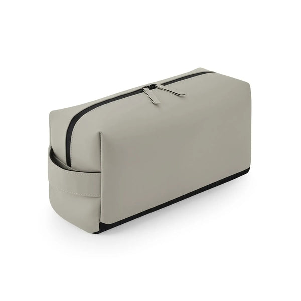 Matte PU Shoe/Accessory Bag beige - personalizzabile con logo