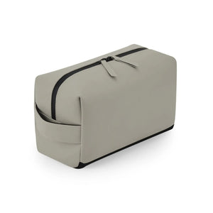 Matte PU Toiletry/Accessory Case beige - personalizzabile con logo
