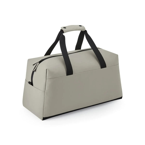 Matte PU Weekender beige - personalizzabile con logo