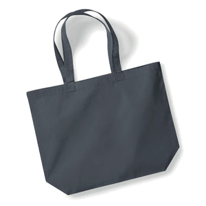 Maxi Shopper Deluxe in Cotone Organico - personalizzabile con logo