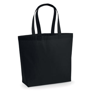 Maxi Shopper Deluxe nero / UNICA - personalizzabile con logo