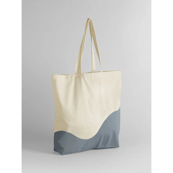 Maxi Shopper in cotone organico a Onda - personalizzabile con logo