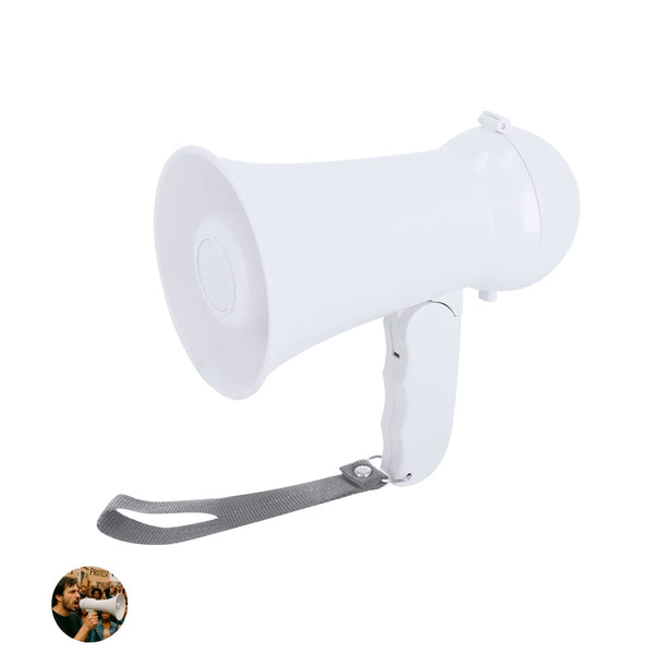 Megafono Noloen bianco - personalizzabile con logo