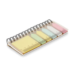Memopad assortiti in PP Beige - personalizzabile con logo