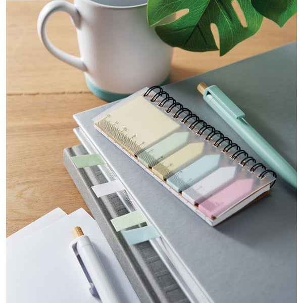 Memopad assortiti in PP Beige - personalizzabile con logo