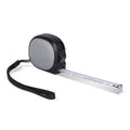 Metro a nastro 5M nero & grigio - personalizzabile con logo