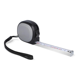 Metro a nastro 5M nero & grigio - personalizzabile con logo