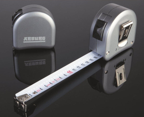METRO CINQUE - Metro a nastro professionale personalizzato 100 pezzi / 1 colore - personalizzabile con logo