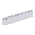 Metro pieghevole calibrato da 1 m Bianco - personalizzabile con logo