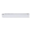 Metro pieghevole calibrato da 2 m Bianco - personalizzabile con logo