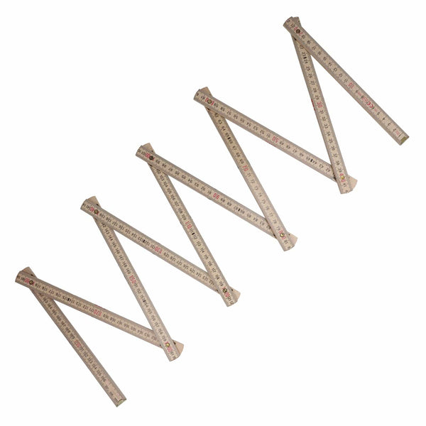 Metro pieghevole in legno 2m premium naturale natural - personalizzabile con logo
