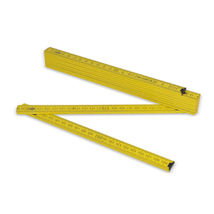 Metro pieghevole in legno 2m premium verniciato - personalizzabile con logo